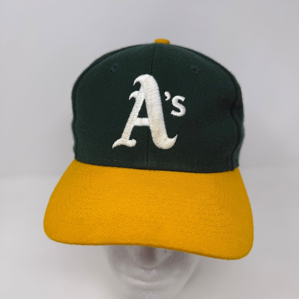 Oakland Athletics MLB Snapback Hat Green Gold Competitor Vintage Baseball Cap